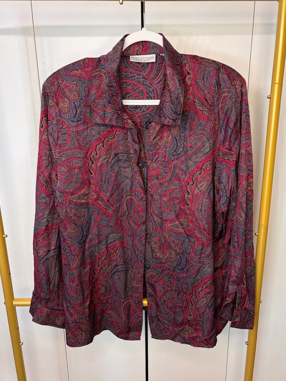 Vintage Valarie Stevens Silk Shirt